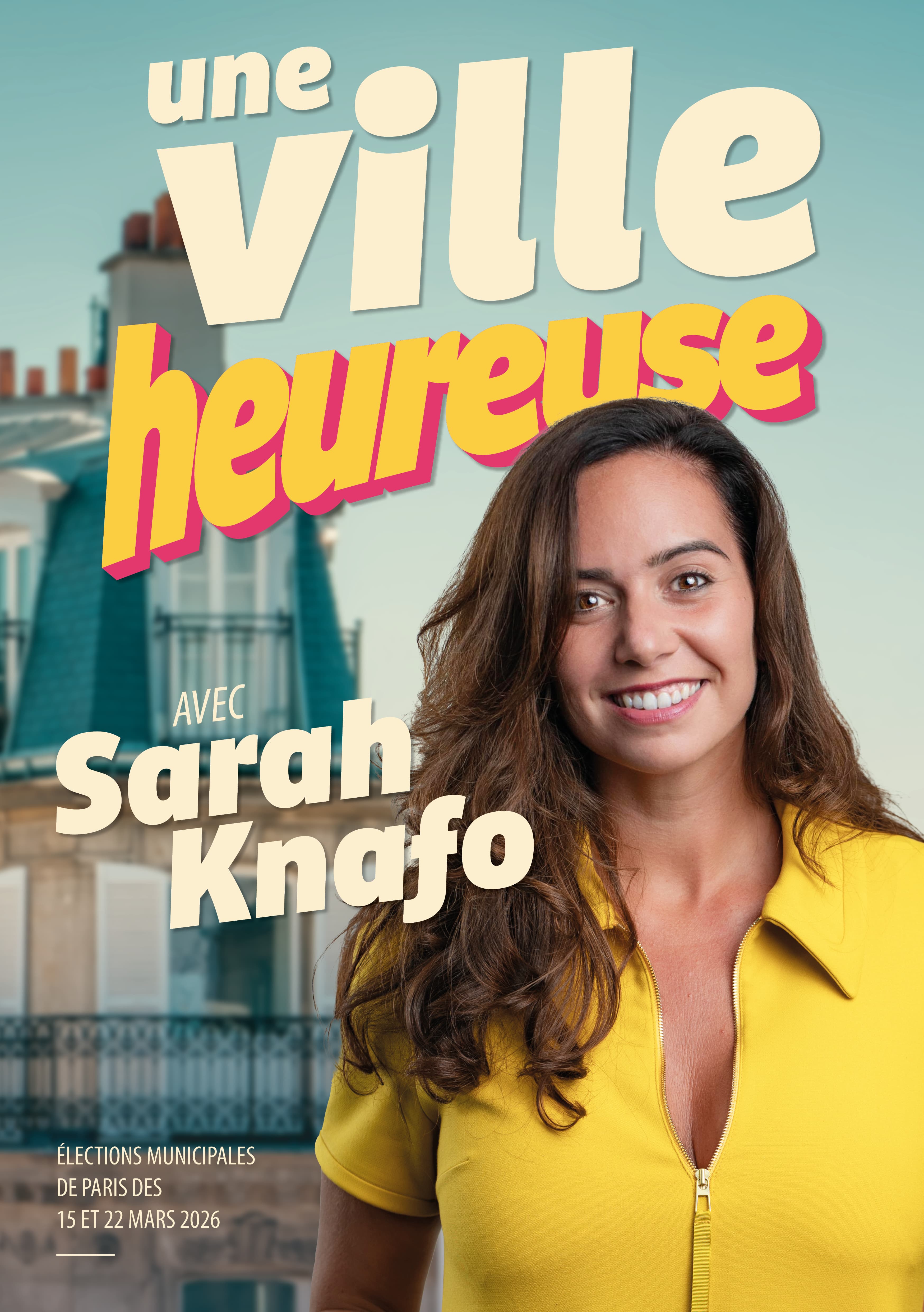 Tract recto - Sarah Knafo pour Paris