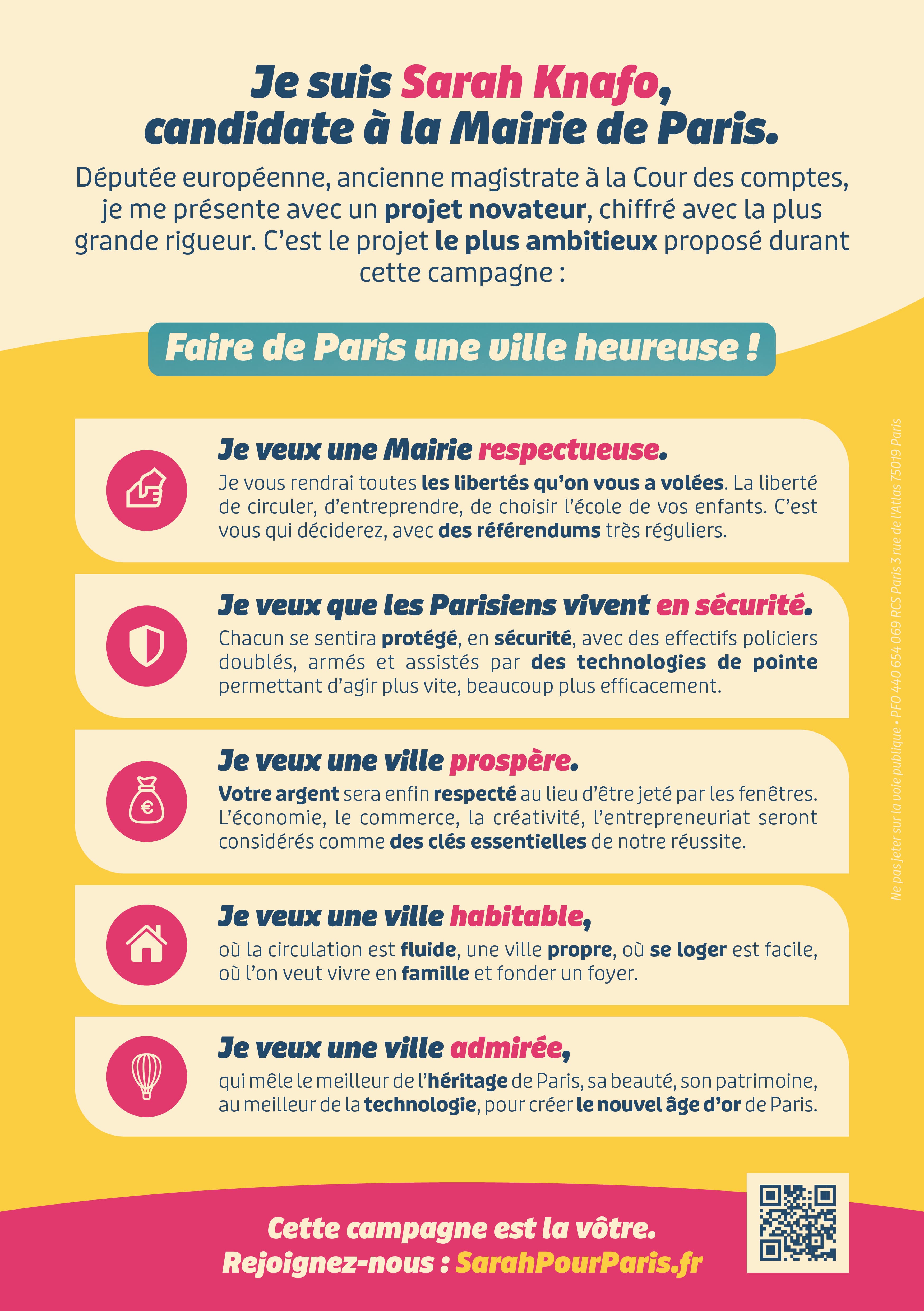 Tract Candidature verso
